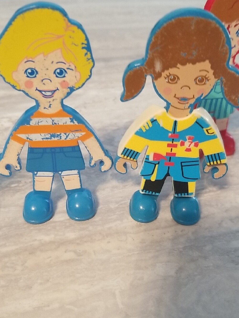 Vintage  Playskool Flat Folks Lot - Picture 11 of 12